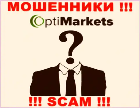 Opti Market являются internet-мошенниками, в связи с чем скрывают инфу о своем руководстве