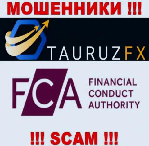 На веб-сервисе TauruzFX Com имеется информация об их жульническом регуляторе - FCA