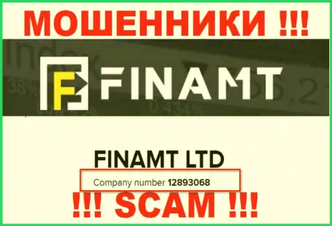 Finamt Com еще один разводняк ! Номер регистрации данного махинатора: 12893068