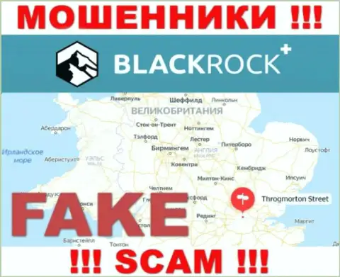 Black Rock Plus не намерены нести наказание за свои незаконные действия, поэтому информация о юрисдикции фейковая