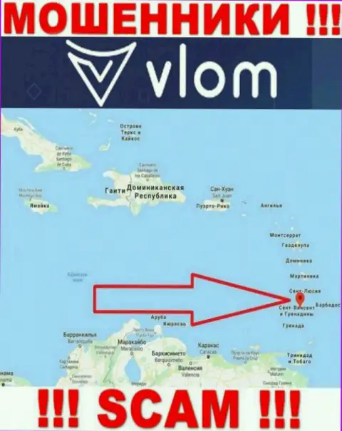 Компания Влом - интернет мошенники, находятся на территории Saint Vincent and the Grenadines, а это офшор