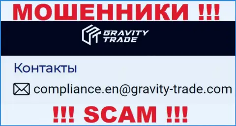 Весьма рискованно переписываться с лохотронщиками Gravity-Trade Com, даже через их адрес электронного ящика - обманщики