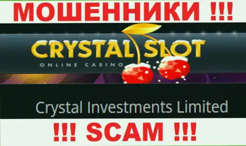 Организация, управляющая мошенниками Кристал Инвестментс Лимитед - это Crystal Investments Limited