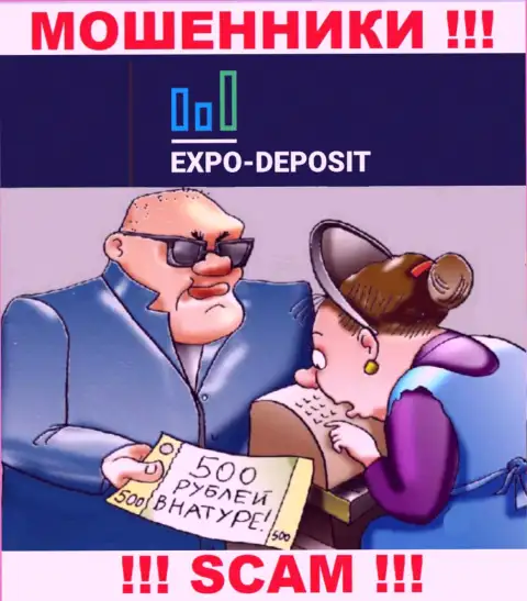 Не доверяйте Expo-Depo Com, не вводите дополнительно финансовые средства