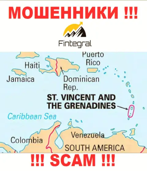 St. Vincent and the Grenadines - здесь зарегистрирована жульническая организация Fintegral