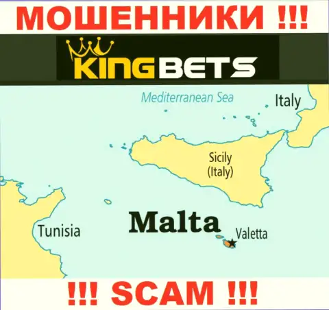 Кинг Бетс - это интернет-мошенники, имеют офшорную регистрацию на территории Malta