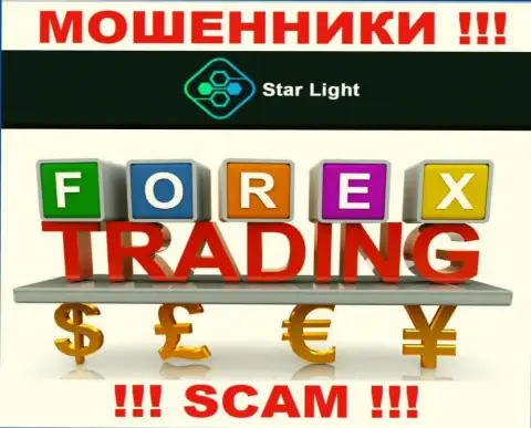 Не отдавайте финансовые средства в СтарЛайт 24, сфера деятельности которых - Форекс