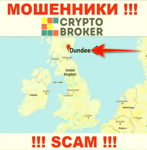 Crypto-Broker Ru свободно сливают, так как разместились на территории - Dundee, Scotland