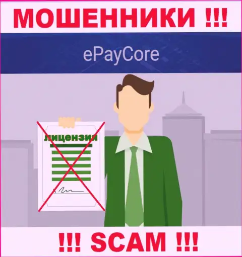 ЕПейКор Ком - это мошенники !!! У них на информационном ресурсе нет лицензии на осуществление их деятельности