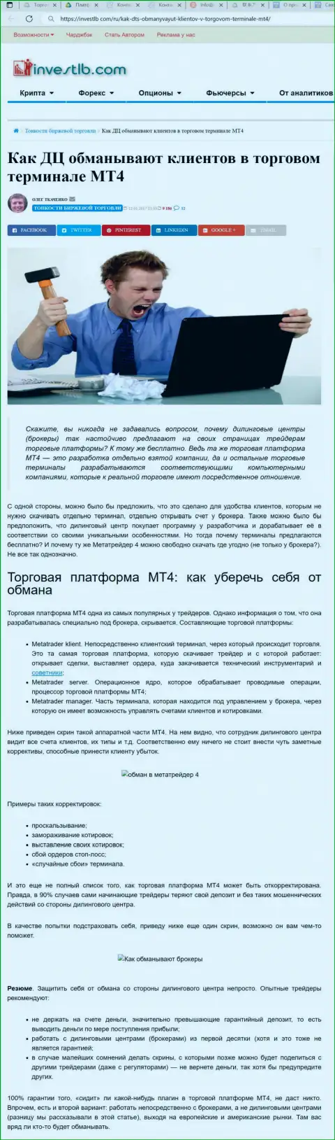 В МетаКвотс Лтд лохотронят - факты противозаконных комбинаций (обзор деятельности компании)