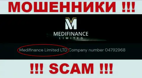 Меди Финанс Лимитед якобы владеет компания Medifinance Limited LTD