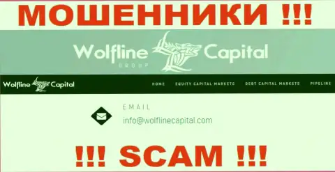 ВОРЫ WolflineCapital предоставили на своем сайте е-мейл компании - писать сообщение довольно рискованно