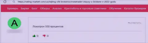 Insta Trader - это мошенническая компания, которая обдирает своих же наивных клиентов до последней копейки (реальный отзыв)