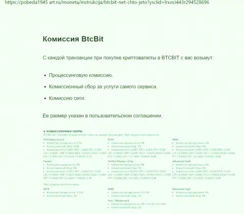 О процентах интернет-обменки BTCBit Net можно узнать из статьи, выложенной на сайте Pobeda1945-Art Ru